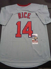 Jim Rice Signed Boston Red Sox Jersey Inscribed HOF 09 (JSA COA) 1978 A.L. MVP