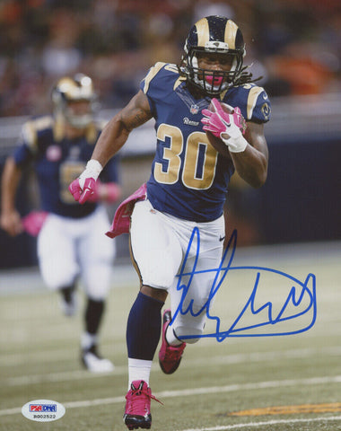 Todd Gurley II Signed Los Angeles Rams 8x10 Photo (PSA COA) Super Bowl LIII R.B