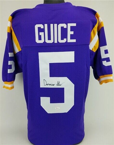 Derrius Guice Signed LSU Tigers Jersey (JSA COA) Redskins R.B. 2018 2nd Rd Pick