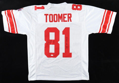 Amani Toomer Signed New York Giants Inscribed "SB XLII Champs" Jersey (JSA COA)