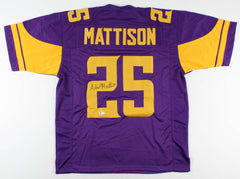 Alexander Mattison Signed Minnesota Vikings Jersey (Beckett COA) 2019 3rd Rd Pck