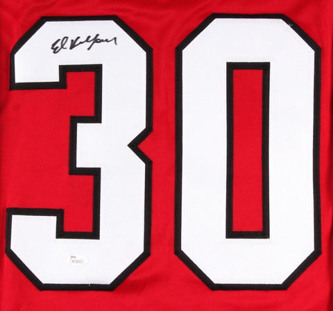 Ed Belfour Signed Chicago Blackhawks Jersey (JSA) NHL Career 1989–2008