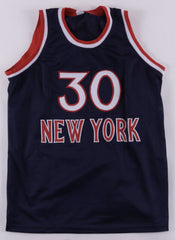 Bernard King Signed New York Knick Throwback Jersey (PSA/DNA COA) 4xNBA All Star