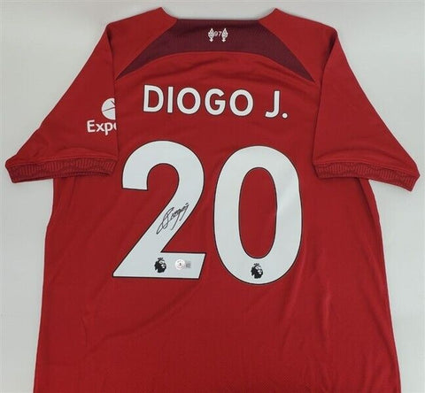 Diogo Jota Signed Liverpool FC Nike DriFit Soccer Jersey (Beckett) Team Portugal