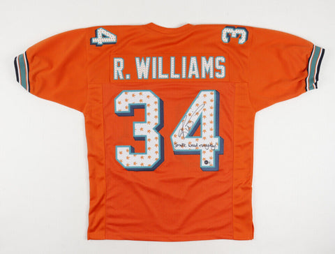 Ricky Williams Signed Dolphins Jersey Inscribed Smoke Weed Everyday  Beckett COA