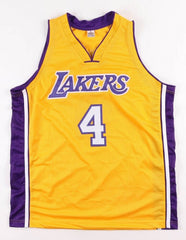 Ron Harper Signed Los Angeles Lakers Jersey (PSA COA) 2xNBA Champion with L.A.