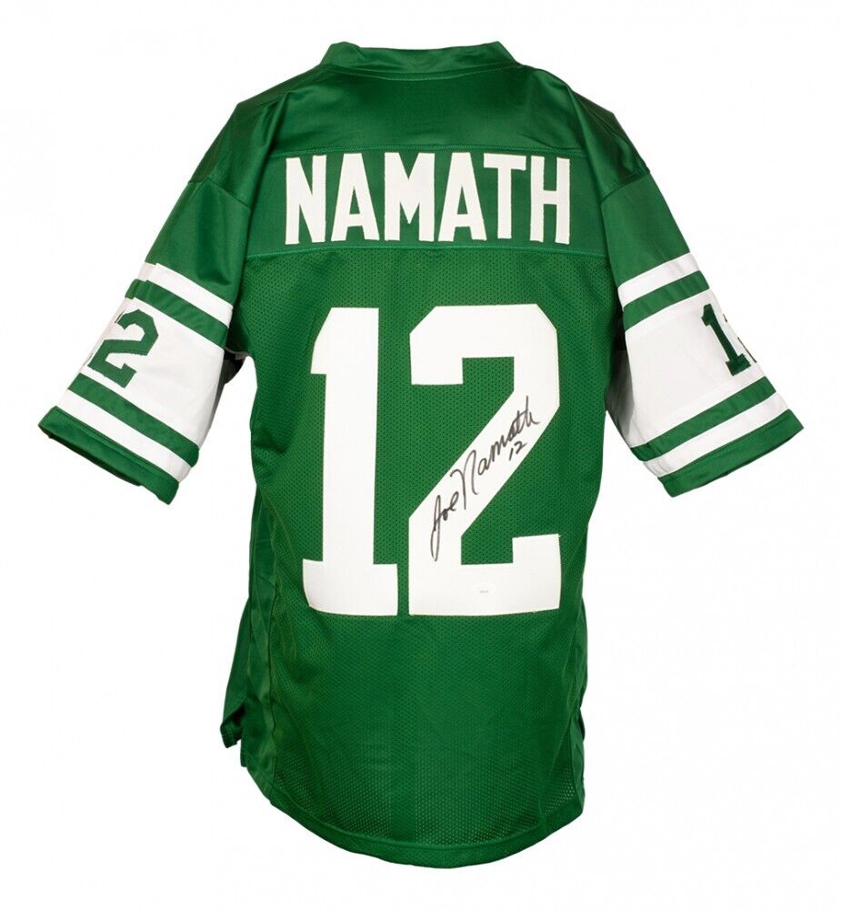 Joe Namath Autographed NY Jets Super Bowl III NFL Vintage Throwback Jersey  JSA