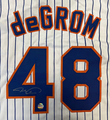 Jacob deGrom Signed New York Mets Jersey (LOJO) 2xN.L. Cy Young Award Winner