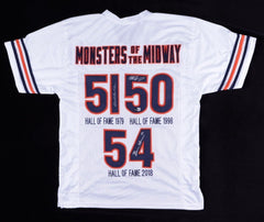 Butkus, Urlacher, Singletary Signed Monsters of the Midway Chicago Bears Jersey