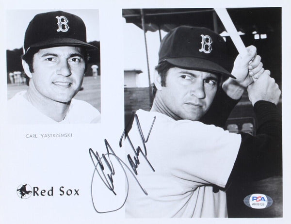 Autographed CARL YASTRZEMSKI 8X10 Boston Red Sox JSA COA - Main Line  Autographs