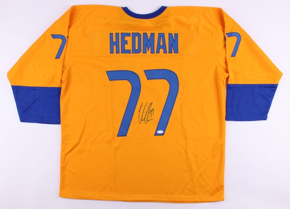 Victor Hedman Signed Team Sweden Jersey (JSA COA) Tampa Bay Lightning –