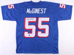 Willie McGinest Signed Patriots Jersey (Patriots Alumni COA) 3x Super Bowl Champ