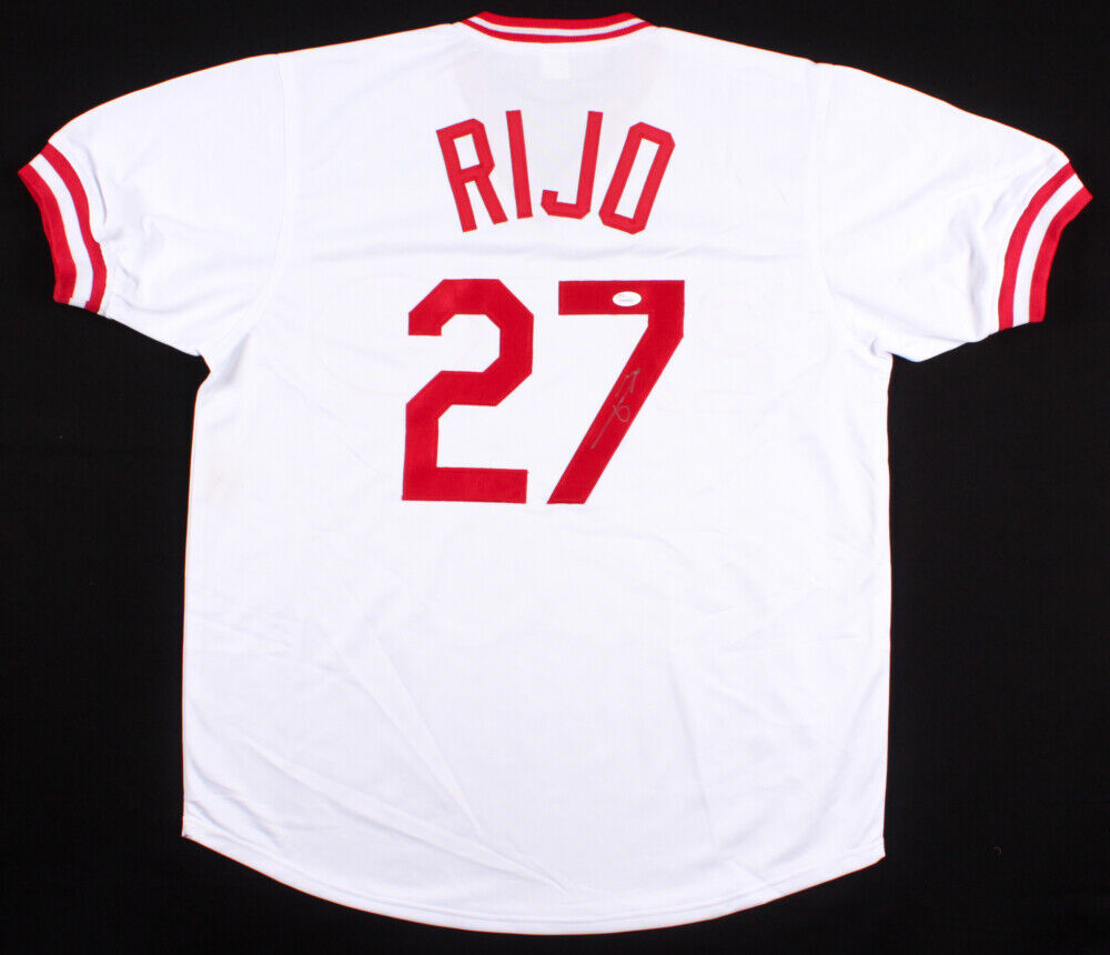 Jose Rijo Signed Reds Jersey (JSA Holo) World Series MVP (1990) All St –