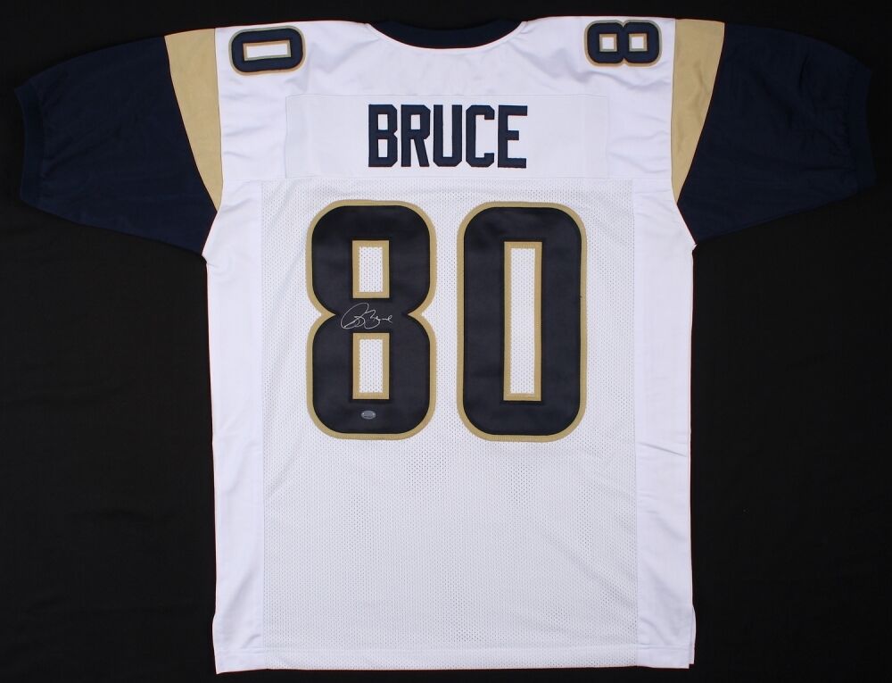 Isaac Bruce Signed Rams Jersey (GTSM COA) 4xPro Bowl Wide Receiver