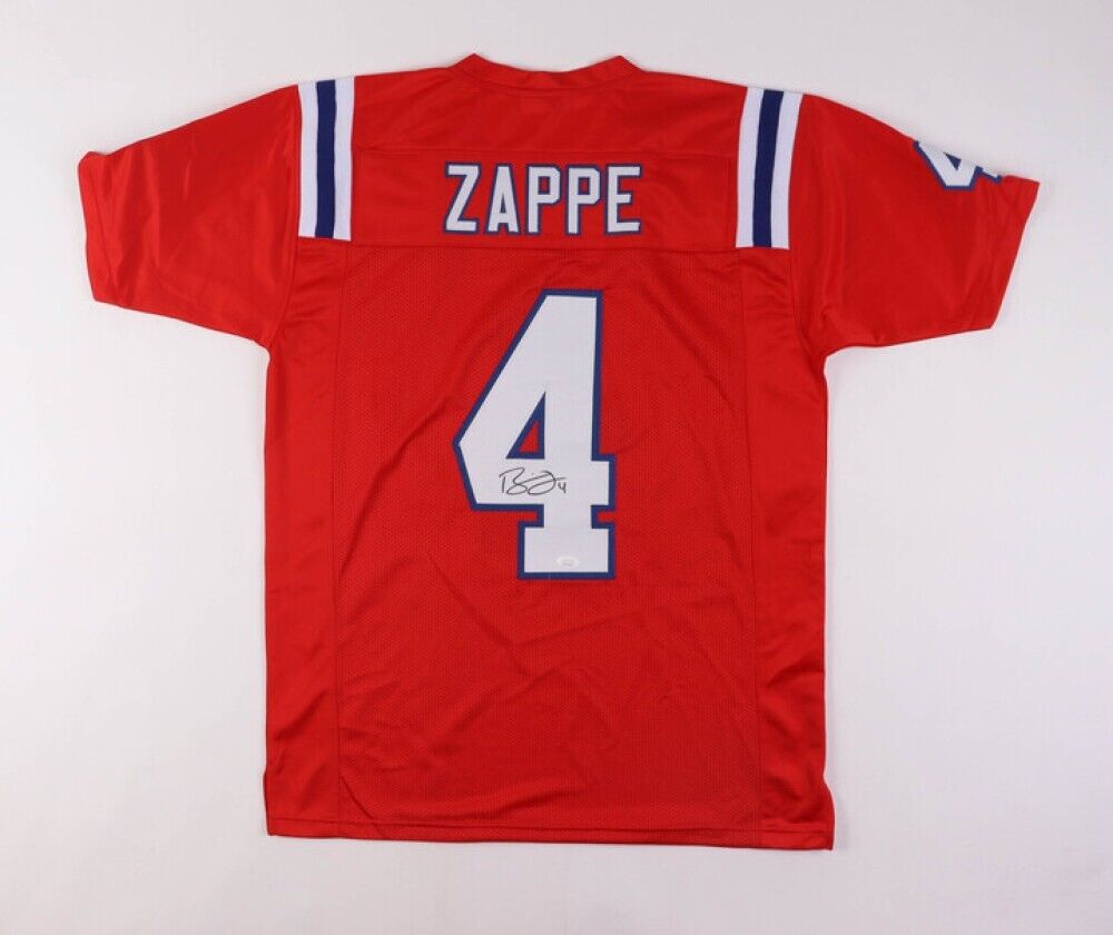 Bailey Zappe Signed New England Patriot Jersey (JSA COA) 2022 4th Round Pick Q.B