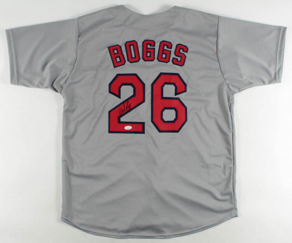 Wade Boggs Signed Boston Red Sox Gray Jersey (JSA COA) 12×All-Star 3B 1985–1996