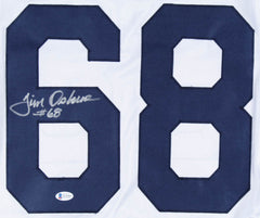 Jim Osborne Signed Bears Jersey (Beckett COA) Chicago Defensive End (1972–1984)