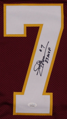 Joe Theismann Signed Washington Redskins Jersey Inscribed "83 MVP" (JSA COA)