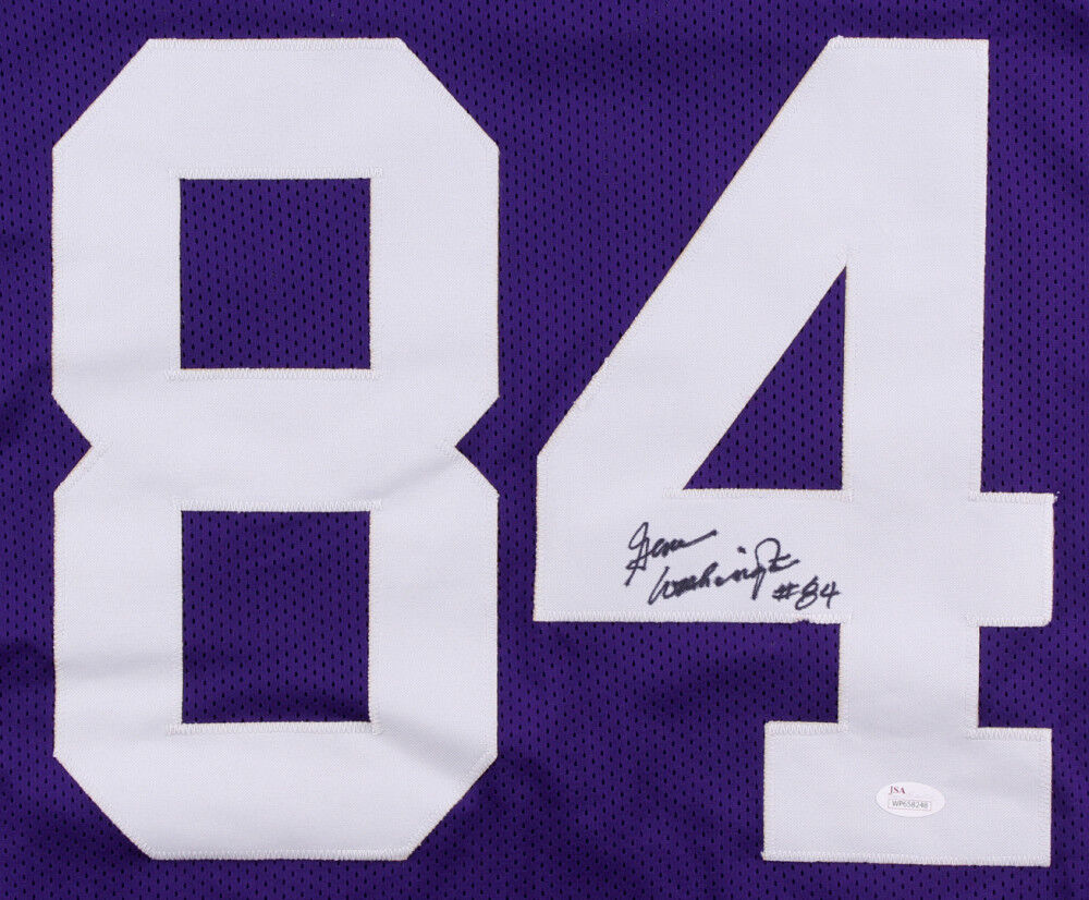 Gene Washington Signed Vikings Jersey (JSA) Minnesota 2×Pro Bowl (1969,1970) WR