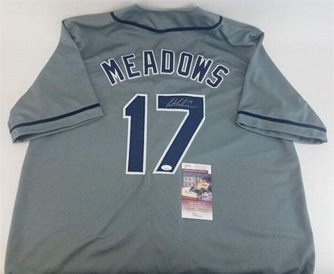 Austin Meadows Signed Tampa Bay Rays Jersey (JSA COA) 2019 All Star Outfielder