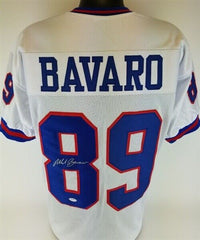Mark Bavaro Signed New York Giants White Jersey (PSA COA) 2xSuper Bowl Champion