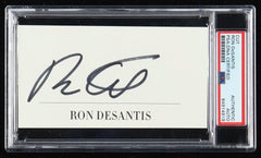 Ron DeSantis Signed Cut (PSA) 46th Governor Florida / 2024 GOP Presidential Race