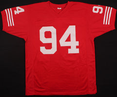 Charles Haley Signed San Francisco 49ers Jersey (Tristar) 5xSuper Bowl Champion