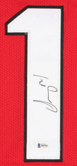 Sony Michel Signed Georgia Bulldogs Jersey (Beckett COA) Patriots #1 Dft Pk 2018