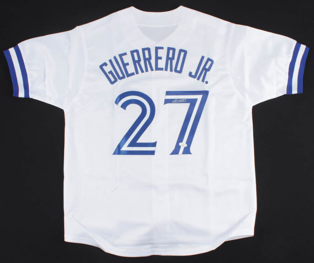 Vladimir Guerrero Jr Autographed Toronto Custom White Baseball Jersey - JSA  COA