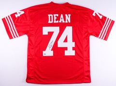 Fred Dean Signed 49ers Throwback Jersey Inscribed "HOF 08" (Schwartz COA)
