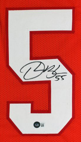 Derrick Brooks Signed Tampa Bay Buccaneers Creamsicle Throwback Jersey (Beckett)