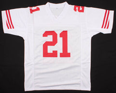 Frank Gore Signed San Francisco 49ers White Jersey (Beckett COA) 5×Pro Bowl R.B
