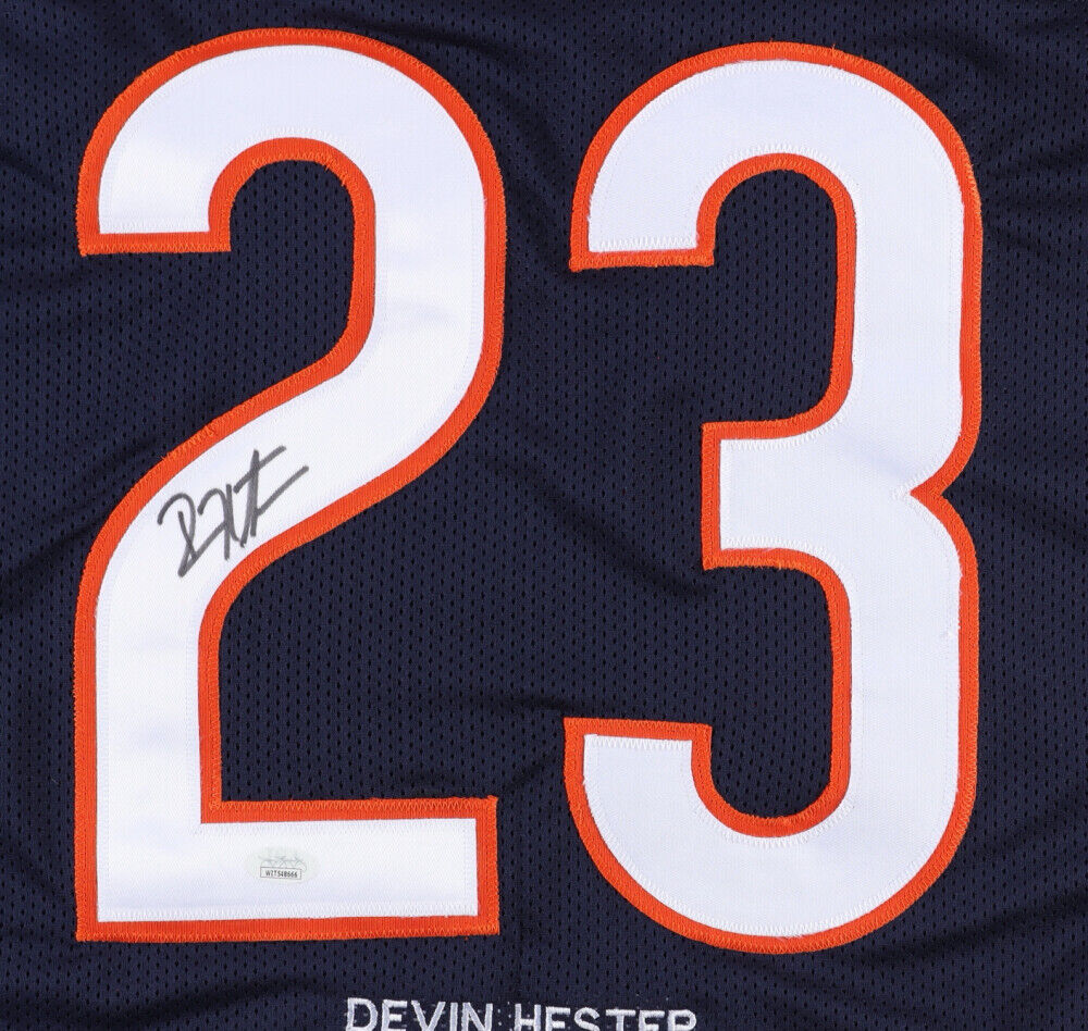 Devin Hester Signed Chicago Bears Stat Jersey (JSA) NFL All Time Retur –