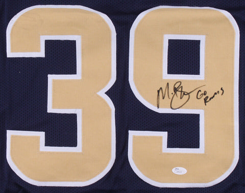 Malcolm Brown Signed Los Angeles Rams Jersey inscribed "Go Rams"(JSA COA) Texas