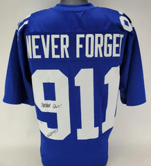 Robert O’Neill Signed New York Giants 911 Never Forget Jersey "Never Quit" (PSA)