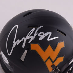 Anthony Becht Signed West VIrginia Mountaineers Speed Mini Helmet (JSA COA)