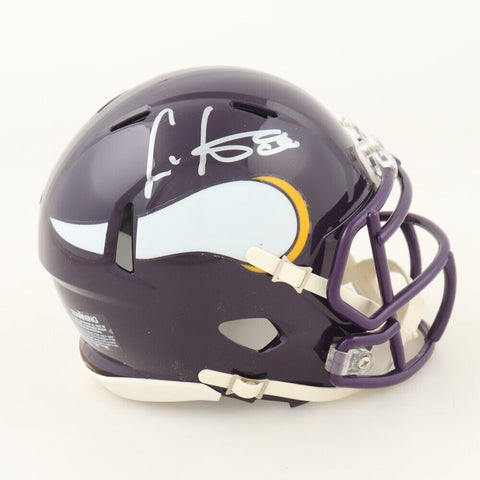 Cris Carter Signed Vikings Mini-Helmet (Schwartz) Minnesota Hall of Fame WR