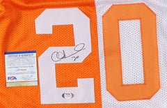 Allan Houston Signed Tennessee Volunteers Split Home / Road Jersey (PSA COA)