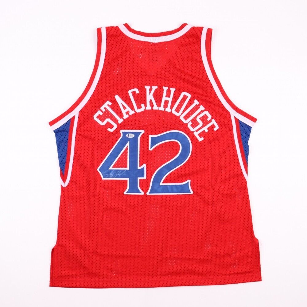 Authentic Jerry Stackhouse Philadelphia 76ers Jersey 48 XL Champion Sixers