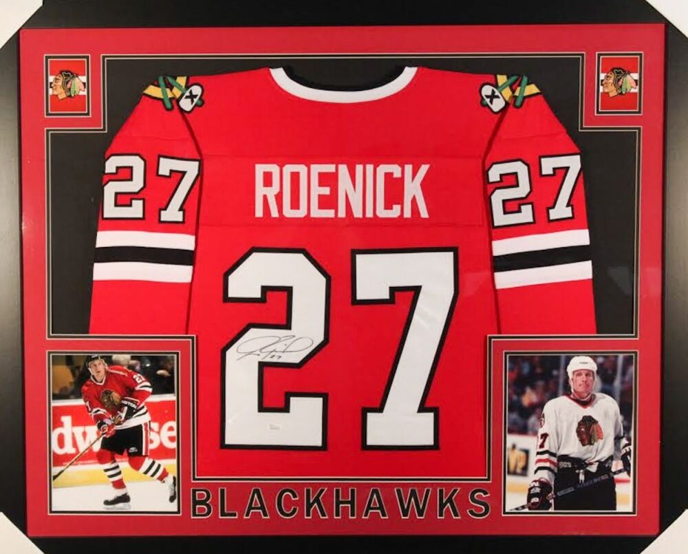 Jeremy Roenick Signed Chicago Blackhawks Jersey (JSA COA) NHL