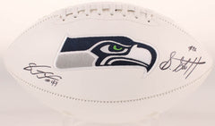 Shaquem Griffin & Shaquill Griffin Signed Seahawks Logo Football (JSA COA) UCF