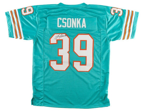 Larry Csonka Signed 1972 Miami Dolphins Jersey (JSA COA) 2xSuper Bowl Champion
