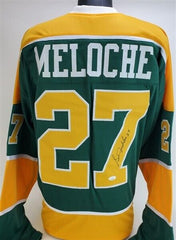 Gilles Meloche Signed California Golden Seals Jersey (JSA COA) 1970 Draft Pick