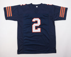 D. J. Moore Signed Chicago Bears Blue Jersey (JSA) Justin Fields Top Receiver