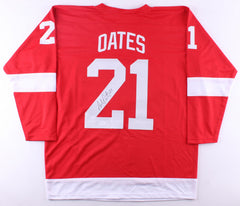 Adam Oates Signed Detroit Red Wings Jersey (JSA COA) Playing career 1985–2004