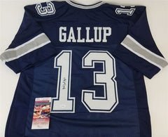 Michael Gallup Signed Cowboys Jersey (JSA COA) Dallas 2018 3rd Rd Pick W.R