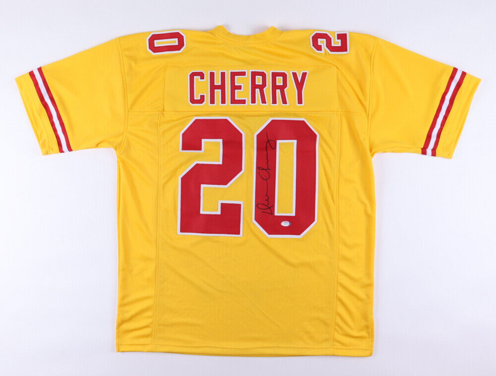Deron Cherry Signed Kansas City Chiefs Throwback Jersey (PSA COA) 6xPro Bowl DB