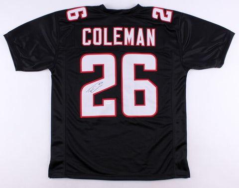 Tevin Coleman Signed Falcons Jersey (TSE COA) Atlanta Falcons Running Back