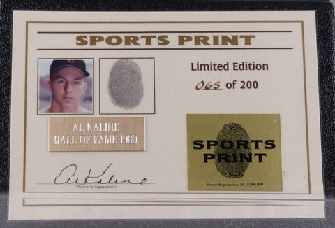 Al Kaline Signed LE #65 of 200 AL Baseball Display w/Case (Beckett LOA) Tigers