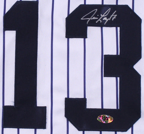 Jim Leyritz Signed Yankees Jersey (MAB Holo) 2× World Series champion 1996,1999